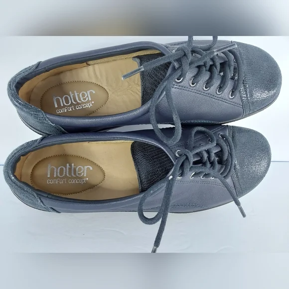 Hotter Dew Blue Gray Laceup Sneakers, size 7.5 US - Picture 8 of 8